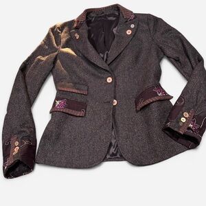 Source Unknown Women's Blazer - Black and Purple